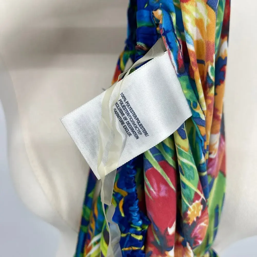 Ralph Lauren Girls Hawaiian Tropical Printed Dress Size 14